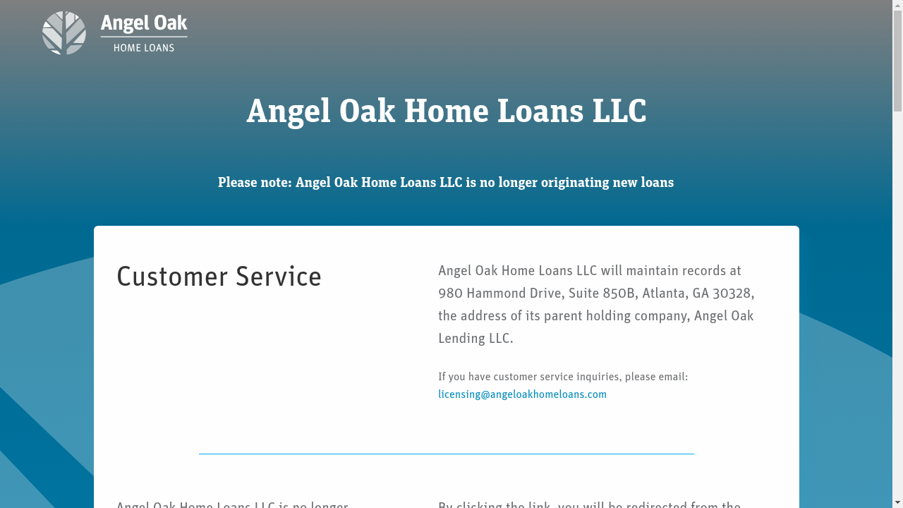 Angel Oak website