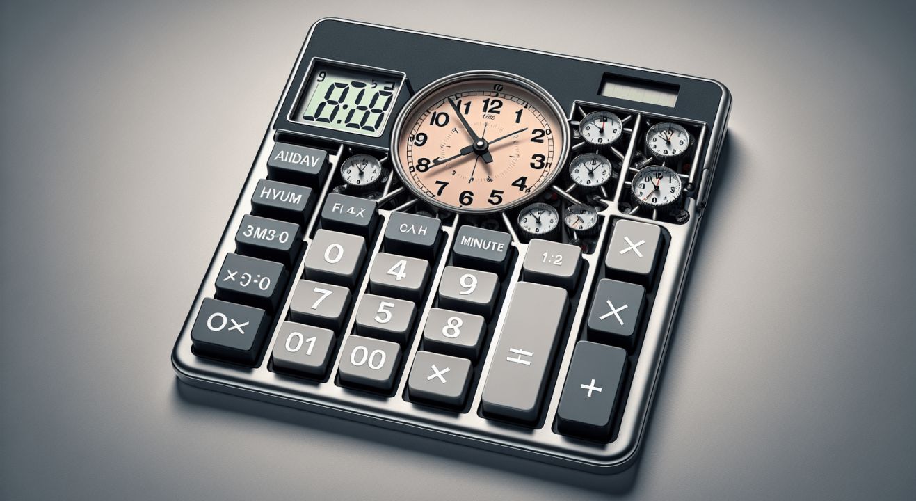 calculator for clock time